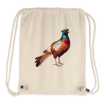 Pheasants Pheasant - Stanley/Stella Recycled Gym Bag - natural - Front