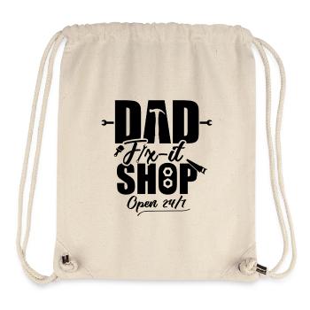 Dad Fix it Shop / Open 24/7 - Stanley/Stella recycelter Gym Bag - Naturweiß - Vorne