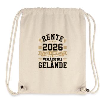 Rente 2026 Eine Legende Verläßt Gelände - Stanley/Stella recycelter Gym Bag - Naturweiß - Vorne