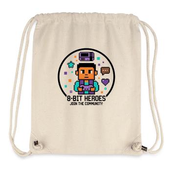 Pixel Gamer | Retro 8-Bit Video Games Style - Stanley/Stella Recycled Gym Bag - natural - Front