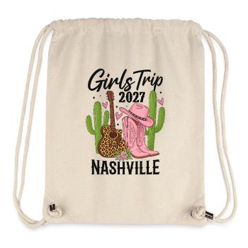 Girls Trip Nashville 2027 - Stanley/Stella Recycled Gym Bag - natural - Front