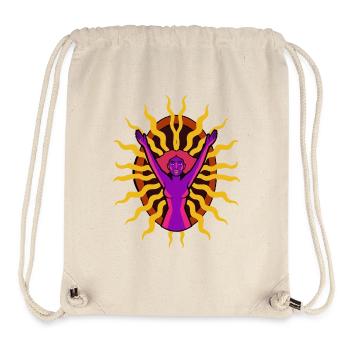 Strahlende Frau - Stanley/Stella recycelter Gym Bag - Naturweiß - Vorne