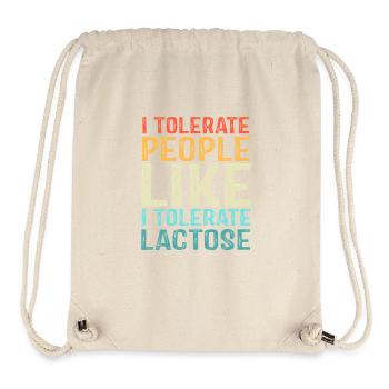 Blähungen Milch Allergie Laktose Intoleranz - Stanley/Stella recycelter Gym Bag - Naturweiß - Vorne