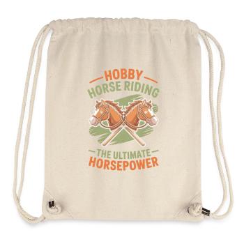 Hobby Horsing Steckenpferd - Stanley/Stella recycelter Gym Bag - Naturweiß - Vorne