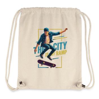Urban Skate Action Neonstreet Style Design - Stanley/Stella recycelter Gym Bag - Naturweiß - Vorne
