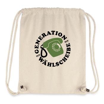 Generation Wählscheibe Festnetz Telefon - Stanley/Stella recycelter Gym Bag - Naturweiß - Vorne
