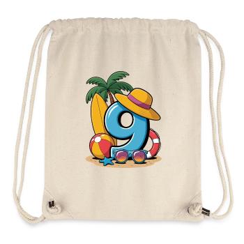 9th Birthday Vacation 9 Years - Stanley/Stella Recycled Gym Bag - natural - Front