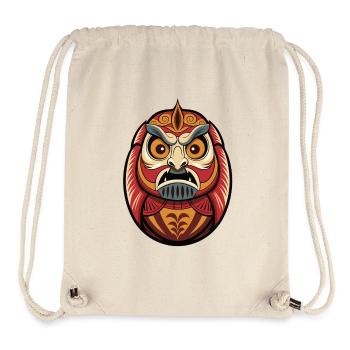 Daruma | Porte-bonheur japonais - Sac à cordon recyclé Stanley/Stella - blanc naturel - Devant