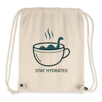 Nessie Stay Hydrated Tasse - Stanley/Stella recycelter Gym Bag - Naturweiß - Vorne