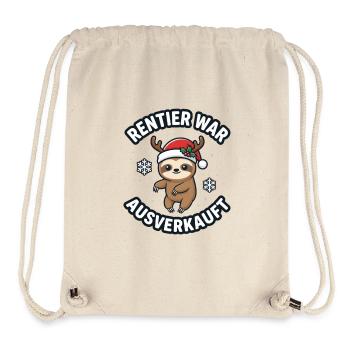 Reindeer was sold out Sloth - Stanley/Stella Recycled Gym Bag - natural - Front