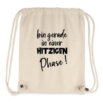 Hitzige Phase Hitzewallung Humor zu Wechseljahren - Stanley/Stella recycelter Gym Bag - Naturweiß - Vorne
