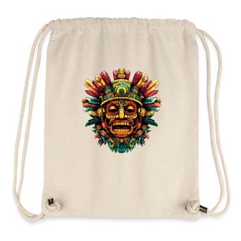 Aztec Feather Mask Color Explosion - Stanley/Stella Recycled Gym Bag - natural - Front