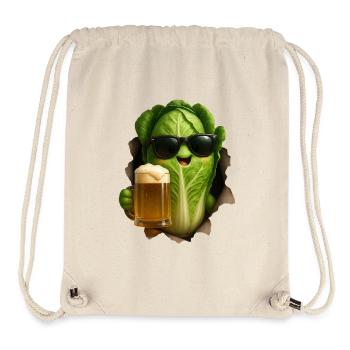 Bière salade - Sac à cordon recyclé Stanley/Stella - blanc naturel - Devant