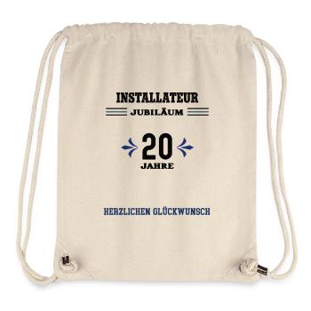 Installateur 20 ans vingt ans vingt ans vingt ans - Sac à cordon recyclé Stanley/Stella - blanc naturel - Devant