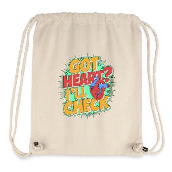 Cardiac Tech Got Heart I'll Check Cardiac Imaging - Stanley/Stella recycelter Gym Bag - Naturweiß - Vorne