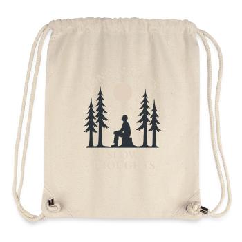 Forest Walk Overthinker Mental Reset - Stanley/Stella recycelter Gym Bag - Naturweiß - Vorne