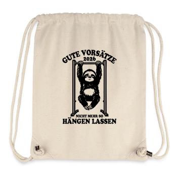 Sloth | Pull-up, Fitness, New Year's Resolutions 2026 - Stanley/Stella Recycled Gym Bag - natural - Front