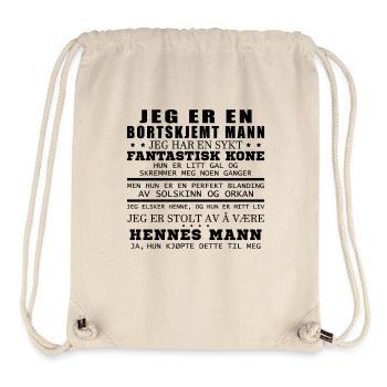 Ich bin ein verwöhnter Mann. - Stanley/Stella recycelter Gym Bag - Naturweiß - Vorne