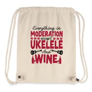 Hawaiian Ukulele Uke Wine - Stanley/Stella recycelter Gym Bag - Naturweiß - Vorne