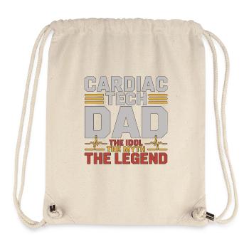 Cardiac Tech Dad The Idol The Myth The Echo Tech - Stanley/Stella recycelter Gym Bag - Naturweiß - Vorne