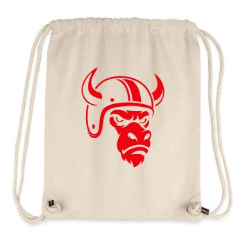 Biker Bull – Racing Spirit & Steel Head - Stanley/Stella recycelter Gym Bag - Naturweiß - Vorne