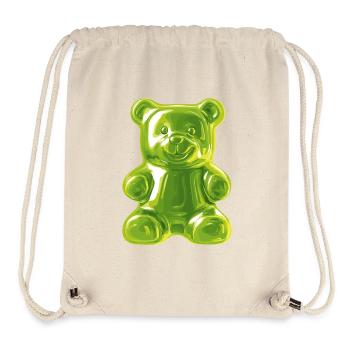 Grüner Gummibärchen - Stanley/Stella recycelter Gym Bag - Naturweiß - Vorne