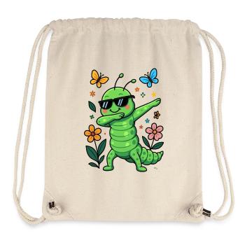 Raupe Schmetterling - Stanley/Stella recycelter Gym Bag - Naturweiß - Vorne