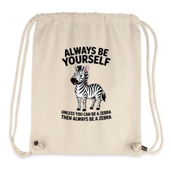 Zebra Spruch Lustiges Zebra Geschenk - Stanley/Stella recycelter Gym Bag - Naturweiß - Vorne