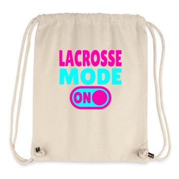 Lacrosse Mode ON - Stanley/Stella recycelter Gym Bag - Naturweiß - Vorne