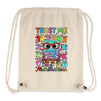 number day Trust Me I'm a Mathematician - Stanley/Stella Recycled Gym Bag - natural - Front