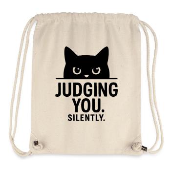 Cat humor, cat gift idea, funny pets - Stanley/Stella Recycled Gym Bag - natural - Front