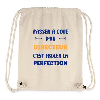 Frôler la perfection avec un directeur - Sac à cordon recyclé Stanley/Stella - blanc naturel - Devant