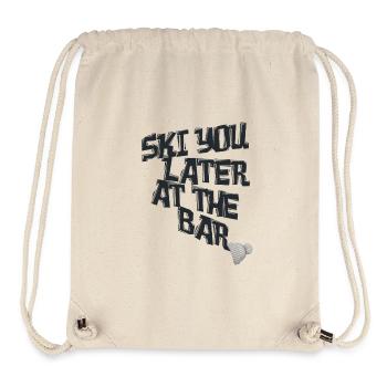 Ski You Later at the Bar – Skifahren Après-Ski - Stanley/Stella recycelter Gym Bag - Naturweiß - Vorne
