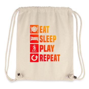 Funny floorball motif - Stanley/Stella Recycled Gym Bag - natural - Front