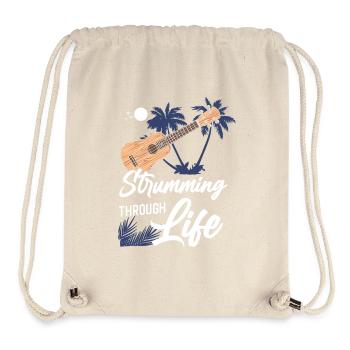 Hawaiian Ukulele Uke Strumming - Stanley/Stella recycelter Gym Bag - Naturweiß - Vorne