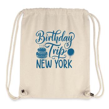 NYC Birthday Trip - Stanley/Stella Recycled Gym Bag - natural - Front