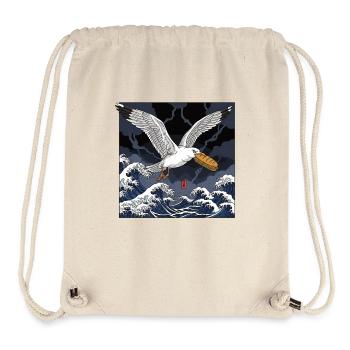 Seagulls Steals Sandwich Funny - Stanley/Stella Recycled Gym Bag - natural - Front