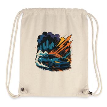 Drift Car Shirt, Street Racing City - Stanley/Stella Recycled Gym Bag - natural - Front