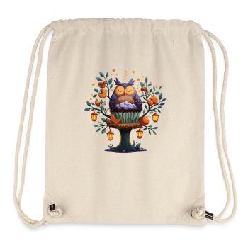 Owls Cake Tree Autumn Magic - Stanley/Stella Recycled Gym Bag - natural - Front