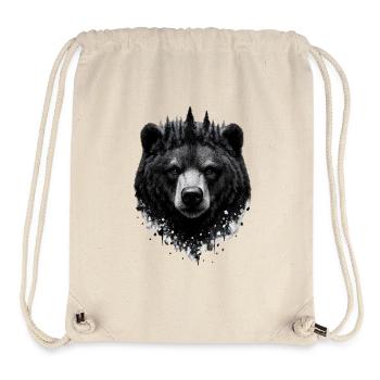 Mystischer Wald Bär Natur Krafttier - Stanley/Stella recycelter Gym Bag - Naturweiß - Vorne