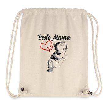 Beste Mama - Stanley/Stella recycelter Gym Bag - Naturweiß - Vorne