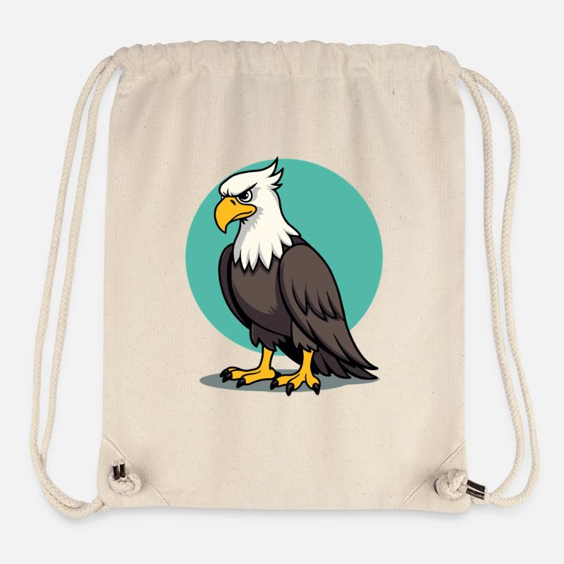 Stolzer Adler Majestätischer Greifvogel - Stanley/Stella recycelter Gym Bag - Naturweiß