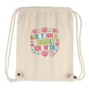 Cardiac Tech Arrhythmia I Hardly Know Echo Tech - Stanley/Stella recycelter Gym Bag - Naturweiß - Vorne