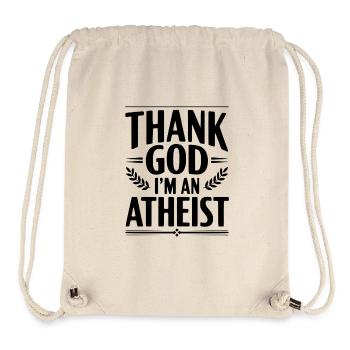 Gott sei Dank bin ich Atheist - Stanley/Stella recycelter Gym Bag - Naturweiß - Vorne