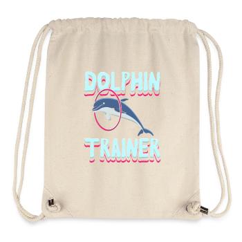 Dolphin Trainer Ocean Lover Design - Stanley/Stella Recycled Gym Bag - natural - Front
