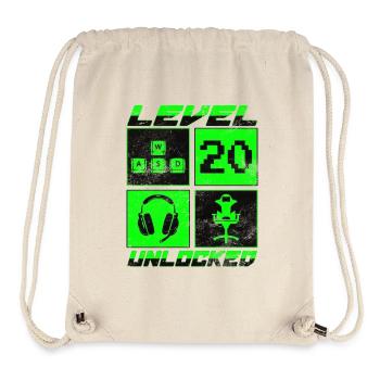 level 20 unlocked - Stanley/Stella recycelter Gym Bag - Naturweiß - Vorne