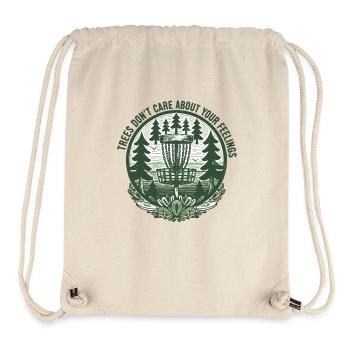 Bäume kümmern sich nicht um deine Gefühle Disc Golf - Stanley/Stella recycelter Gym Bag - Naturweiß - Vorne