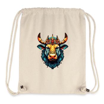 Stier Comic King - Stanley/Stella recycelter Gym Bag - Naturweiß - Vorne