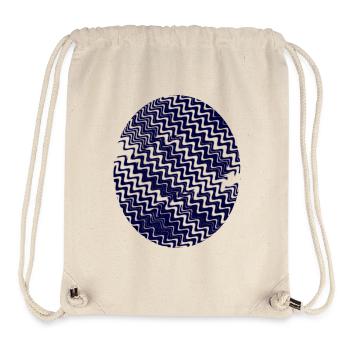 Azurian Zigzag Circle Pattern - Stanley/Stella Recycled Gym Bag - natural - Front
