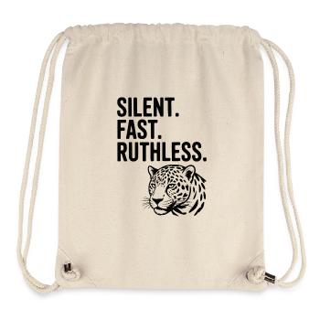 Silent. Fast. Ruthless. - Stanley/Stella Recycled Gym Bag - natural - Front